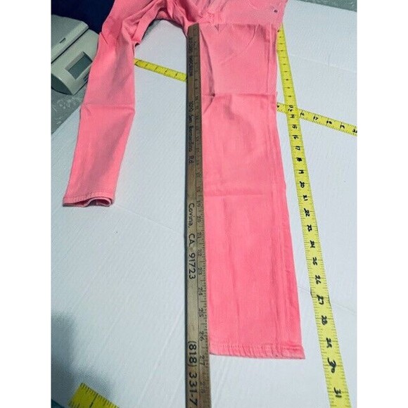 AG Adriano Goldschmied Jeans Womans 27R Pink The Stevie Ankle Slim Straight - Picture 8 of 16